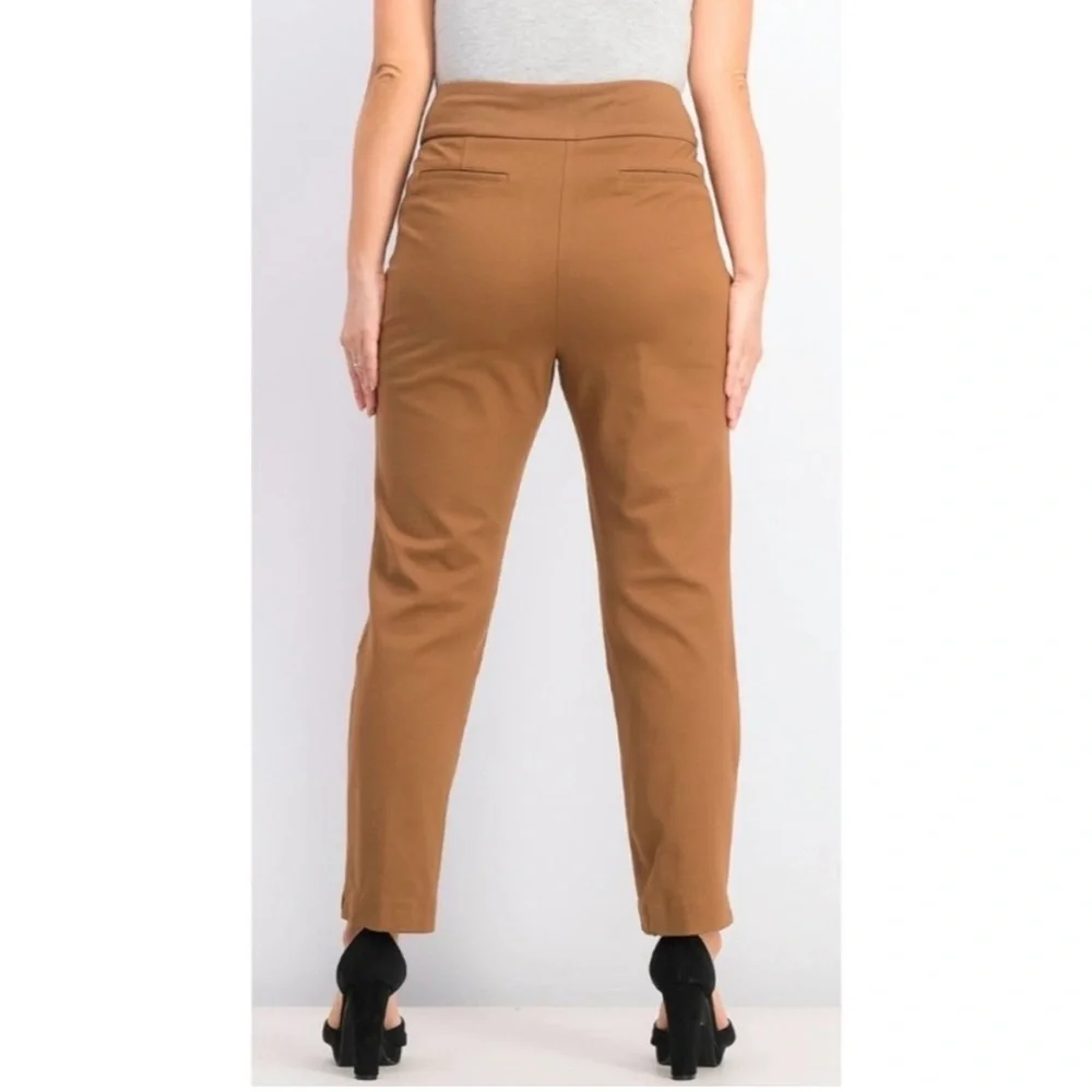 Charter Club Cambridge Skinny Slim Ponte Dress Pants Business Tapered Leg Size 8 - Picture 2 of 10
